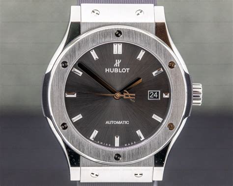 hublot women's classic fusion leather grey dial watch|Hublot Classic Fusion 42mm Review: Grey Dial and Custom .